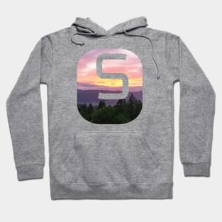 Initial S Sunset Photograph Hoodie